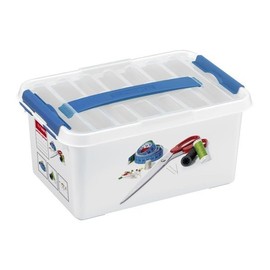 Sunware Q-Line Sewing Box with Insert, White, One Size