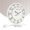 Presentime & Co Classic Farmhouse Shiplap Clock, 19.5 inch, Galvanized