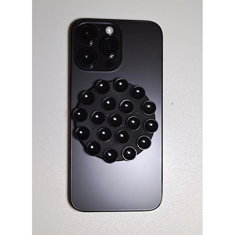 Gopkuniw Double Sided Silicone Suction Cup Phone Holders - Black