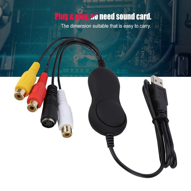 Game Capture Card, to USB 2.0 Analog Video Grabber Adapter