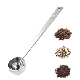 Doosu Long Coffee Spoon, Measuring Spoon 18/8 Stainless Steel with 17.5 cm Long Handle, Metal Tablespoon (15ml)