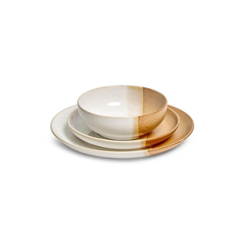 Sango Phoebe 12-Piece Multicolor Stoneware Dinnerware Set – Service for