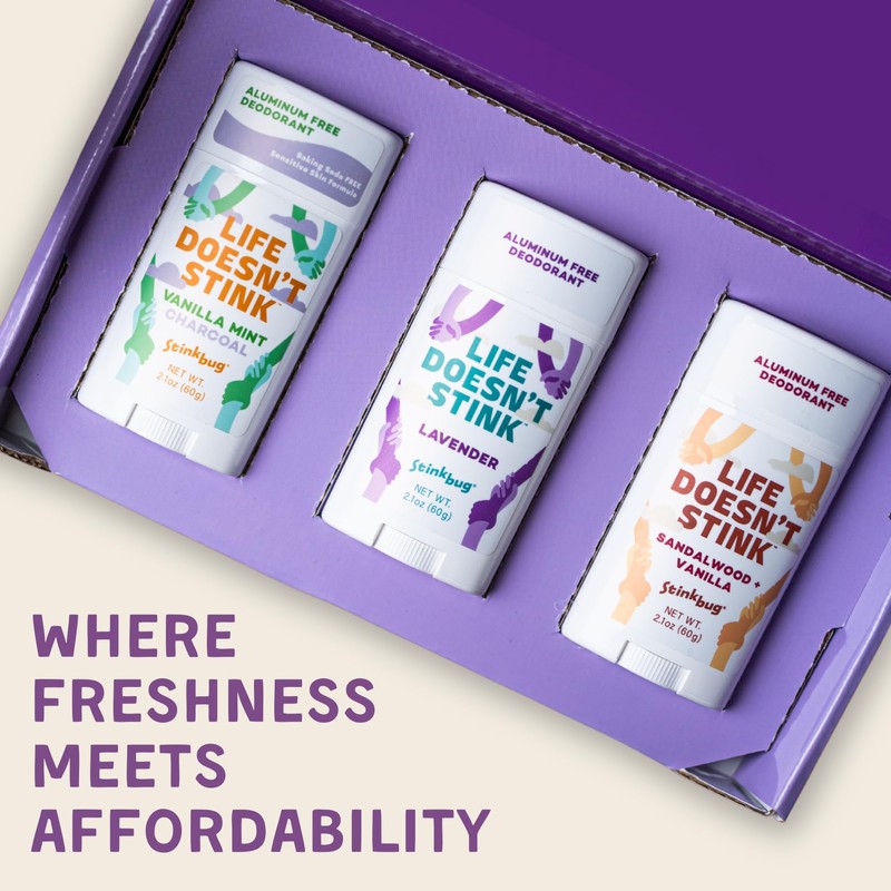 Stinkbug Naturals Organic Aluminum Free Deodorant Stick with Fig +