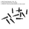 12PCS Mini Valve Cover Hex Bolt Stud Nut Set Black