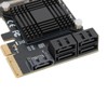 Expansion Card PCIE to 5 Ports SATA3.0 Module Converter Board