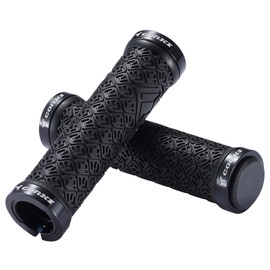 Bynccea Bicycle Handlebar Grips, Bicycle Grips Bicycle Grips Non-Slip Bicycle Handle Handlebar Grips with Aluminium Lock for Bicycle Mountain Bike Road Bike Folding Bike BMX MTB