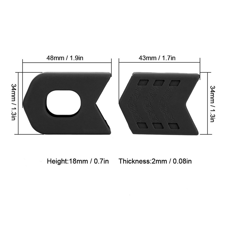Alomejor 1 Piar Crank Cover Protector de Brazo de Funda