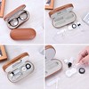 Muf 2 in 1 Contact Lens Case and Glasses Case,Double