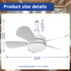 Jolimark 2000 Lumen Socket Ceiling Fan Light with Remote, E26