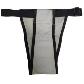 FDANDADE Washable Female Diapers,Reusable Doggy Diapers with Adjustable, Dog Underwear Diaper for Female Dogs in Heat.(Grey 2XL)