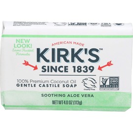 Kirk's Original Coco Castile Bar Soap Soothing Aloe Vera, 4 Oz
