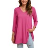 ENMAIN Womens Tunic Plus Size 3/4 Sleeve Tops to Wear