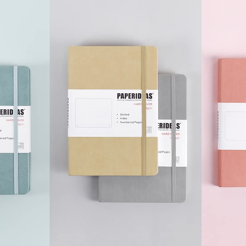 PAPERIDEAS Notebook A5 Hardcover (Dot, Red)