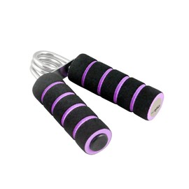 Pro Impact Hand Grip Wrist Strengthener/Grip Strength Trainer for Home Workout/Finger Exercise/Forearm Stretcher/Stress Relief- Adjustable Resistance, Heavy Duty, Non-Slip (2 Pieces) (Purple)