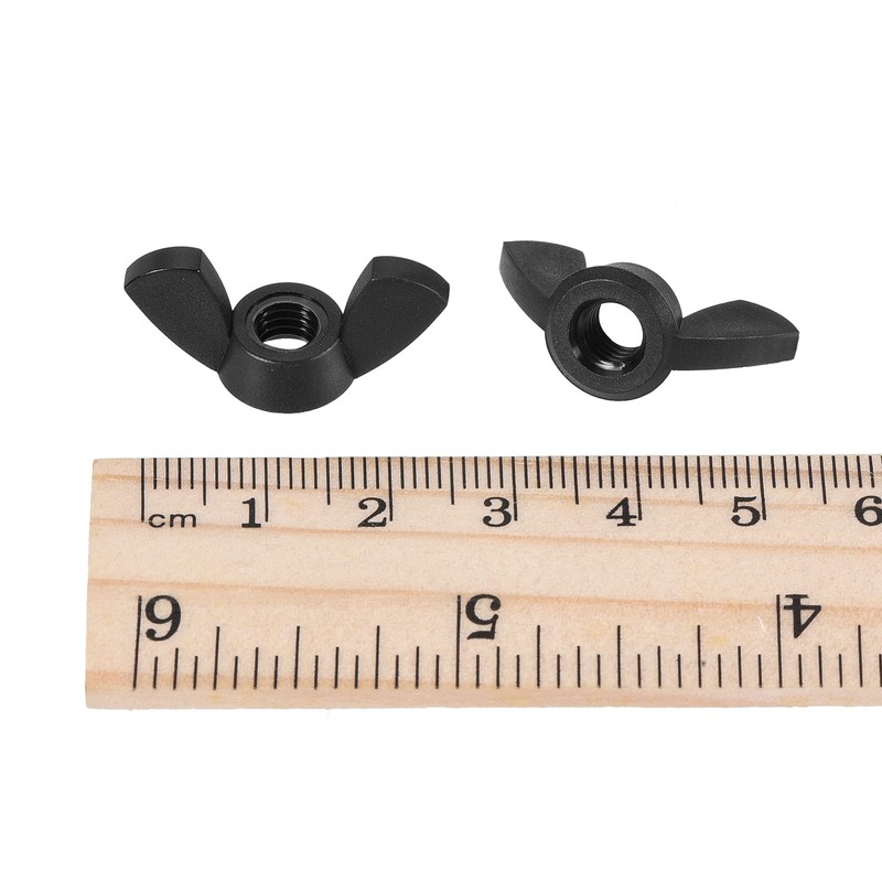 sourcing map M6 Wing Nuts Nylon Butterfly Nut Hand Twist