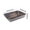WakiHong 4 PCS Refrigerator Airtight Storage Containers Stainless Steel Food