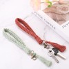 PATIKIL Boho Macrame Keychain with Tassel, 2 Pack Handmade Wristlet