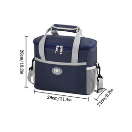 Abiyou Small Cool Bag, 16L Thermal Insulated Bag, Lunch Bag, Portable Thermal Bag, Picnic Cool Bag, Large Foldable Cool Bag, for Camping, Travel, Office, Work, Breakfast