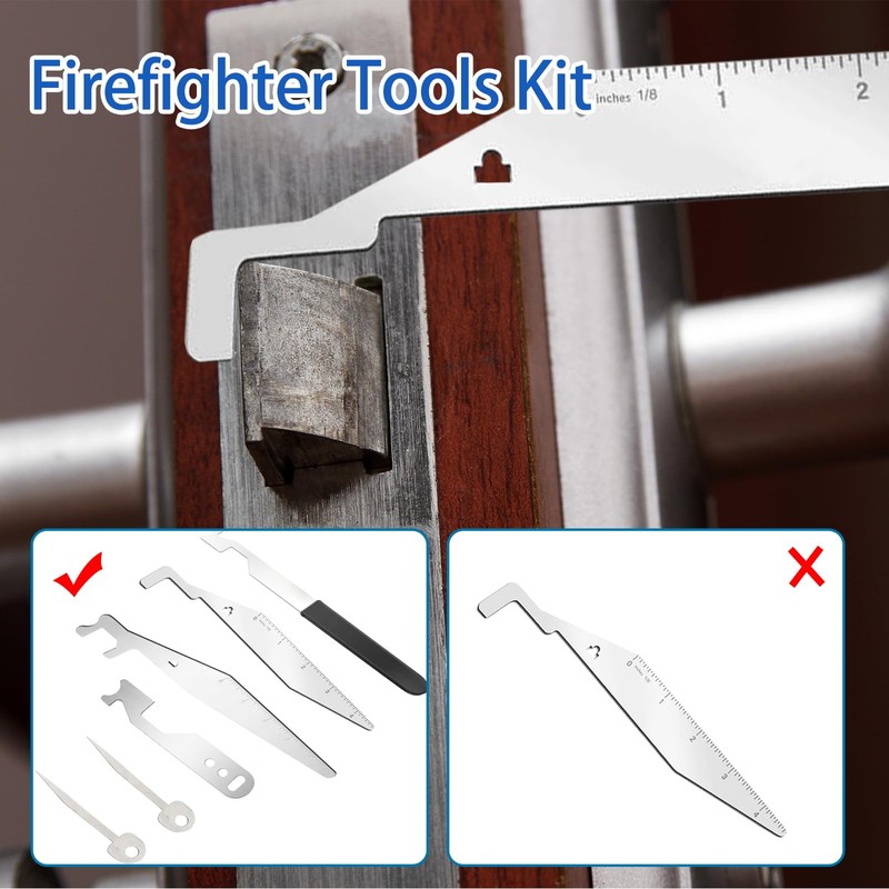 6PCS Firefighter Tools Kit Multipurpose Leverage Tool First Aid EMS