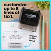 ExcelMark Self-Inking DIY Custom Rubber Stamp Kit - Personalized Stamper