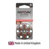 Rayovac Extra hearing aid batteries size 312. Long-lasting mercury-free zinc-air