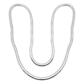 YaeYur 2Pcs Bendable Snake Necklace Adjustable Snake Wrap Bracelet Flexible Bracelet Choker for Women Men Jewelry (Silver)