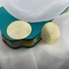 Boho Gold Texture Disc Drop Earrings for Women Vintage Hammered