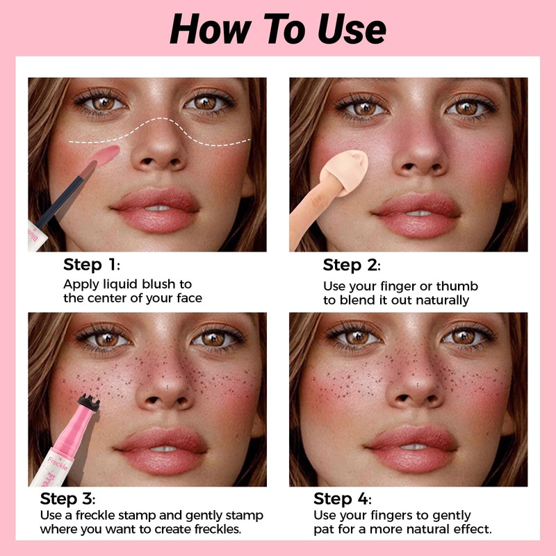 Erinde Freckle Stamp Freckles Pen - 2 in 1 Light