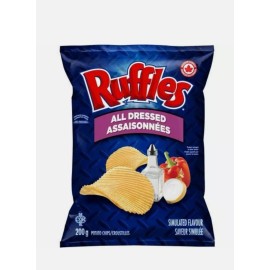 Ruffles 8 x Bags RUFFLES all dressed Chips  Size 200g from Canada Free Shipping
