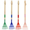 Xifando Kids Leaf Rake -Small Wooden Handle Leaf Rake with