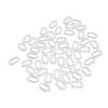 50PCS Acrylic Linking Rings Transparent DIY Assemblable Transparent Color Plating