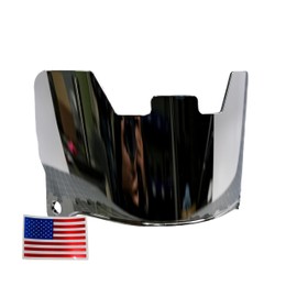 Green Gridiron - Unbranded Football Helmet Visors + Chrome US Flag Helmet Decal (Quick Silver)
