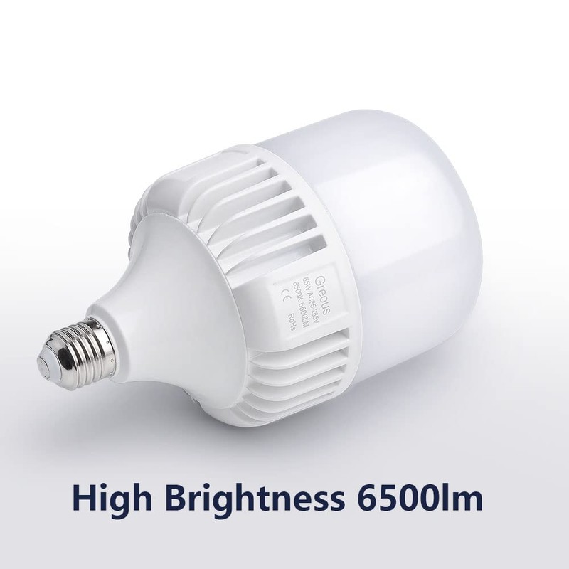 400W-500W Equivalent LED Light Bulb, Bright White Bulbs 6500K 65Watt