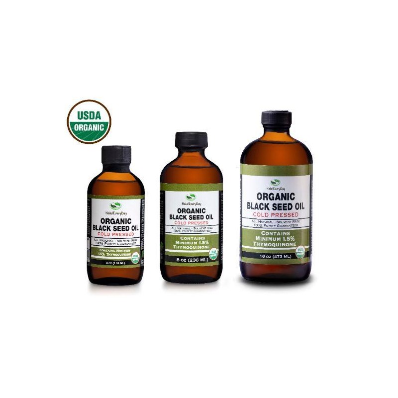 Black Seed Oil 8 oz. (USDA Organic) by HalalEveryDay