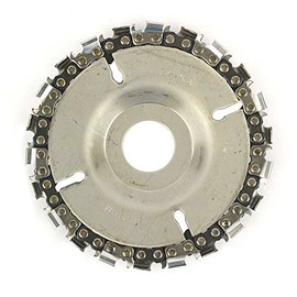 Superior Steel SS478 22 Tooth 4" Fine Cut Angle Grinder Disc and Chain - 7/8" Arbor
