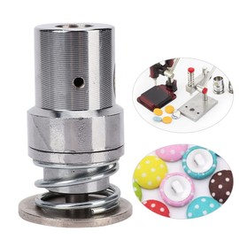 Molde de botón cubierto de tela, molde de prensa de forma de pan redondo de metal, molde de troquel redondo para máquina de prensa manual, hecho a mano para ropa, botón de tela(20L)