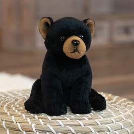 DEMDACO P00137 Children's Plush Beanbag Stuffed Animal Toy, 5.5", Black Bear Cub