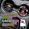 UpnowPro Funny Car Coasters for Cup Holders - 2 Pack,