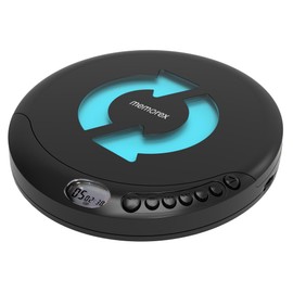 Memorex MX-DM80 Portable CD Player | Compact Disc Player with Anti-Shock Technology | LCD Display, Stereo Earbuds, Low Battery Indicator | CD/CD-R/RW Compatible for Personal Music