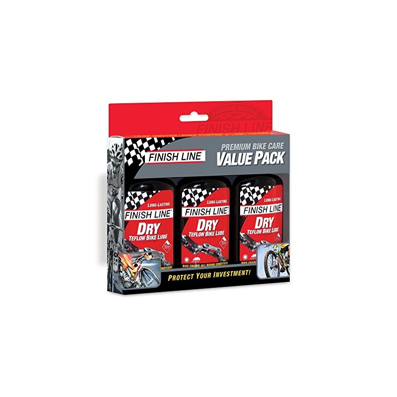 Finish Line Dry Bike Lubricant with Teflon Squeeze Bottle 4oz