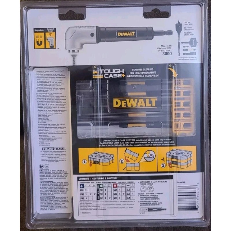 Dewalt DWAFT30SETRA FLex Torq Right Angle Attachment Screwdriving Bit Set
