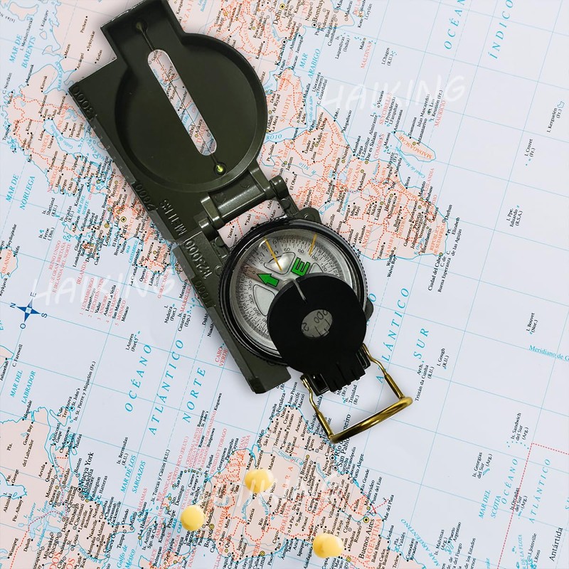 HAIKING Precise Compass, 1 PCS Orienteering Compass for Hiking, Climbing,