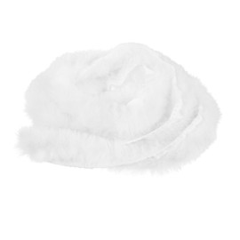 TEHAUX Faux Fur Ribbon Trim Plush Faux Fur DIY Accessory for Clothing Costumes Safe Material Elegant Decorative Touch for Craft Projects White Rabbit Style