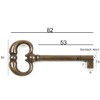 Furniture Key Antique Style Furniture Burnished Replacement Key Blank Patina