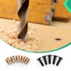 Wavanta 10Pcs M8 x 25mm Furniture Screw Nut Threaded Wood