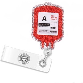 Premium Badge ID Clip Holder for Doctors, Nurses & Teachers - Heavy Duty Reel with Strong Metal Clip, Secure & Adjustable for Hospital, School & Workplace (A)