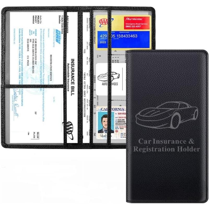 Advanced car registration and insurance card holders, car document holders