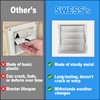 6" Metal Outdoor Dryer Vent Cover, Stainless Steel Exhaust Vent