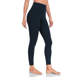 HeyNuts Yoga Pro 7/8 Leggings, High Waisted Soft Pants Buttery Workout Leggings Athletic Compression Yoga Pants 25'' True Navy XXS(00)