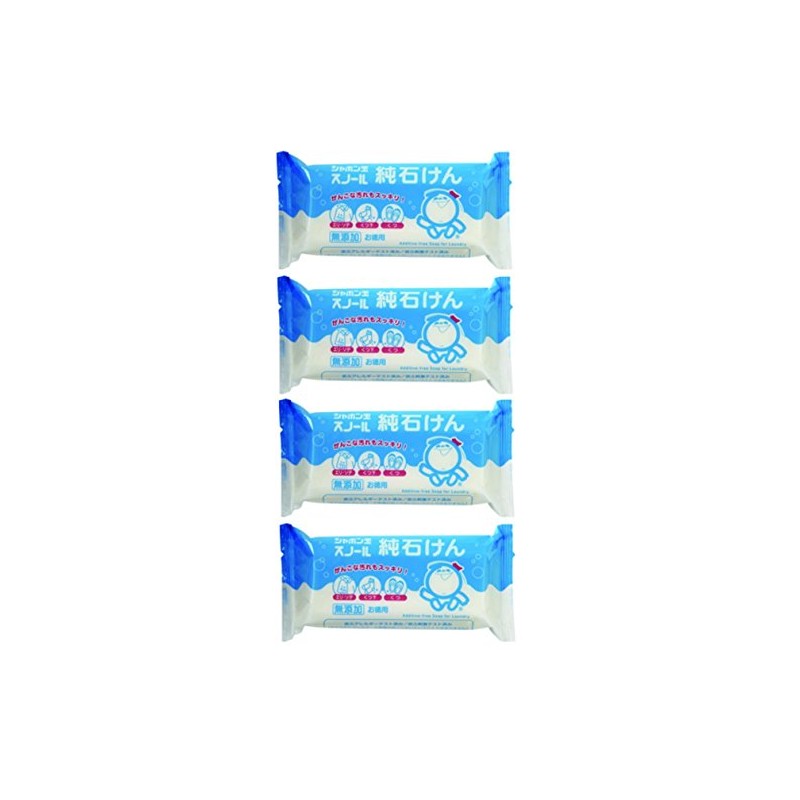 Shabondama Snole Pure Soap, 6.3 oz (180 g) x 4
